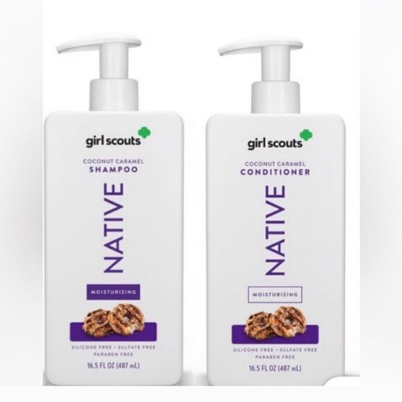 NWT Native LIMITED EDITION GIRL SCOUT COOKIE SHAMPOO & CONDITIONER LOT of 2 - Picture 1 of 1